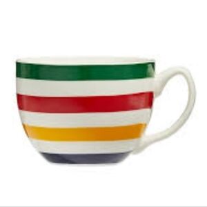 Hudson Bay Breakfast Mug HBC Striped Multicolor Ceramic Mug Canada